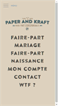 Mobile Screenshot of paperandkraft.com