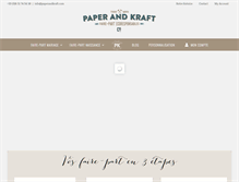 Tablet Screenshot of paperandkraft.com